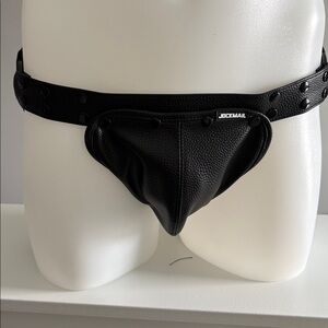 Jockmail Black leather look Men's Briefs